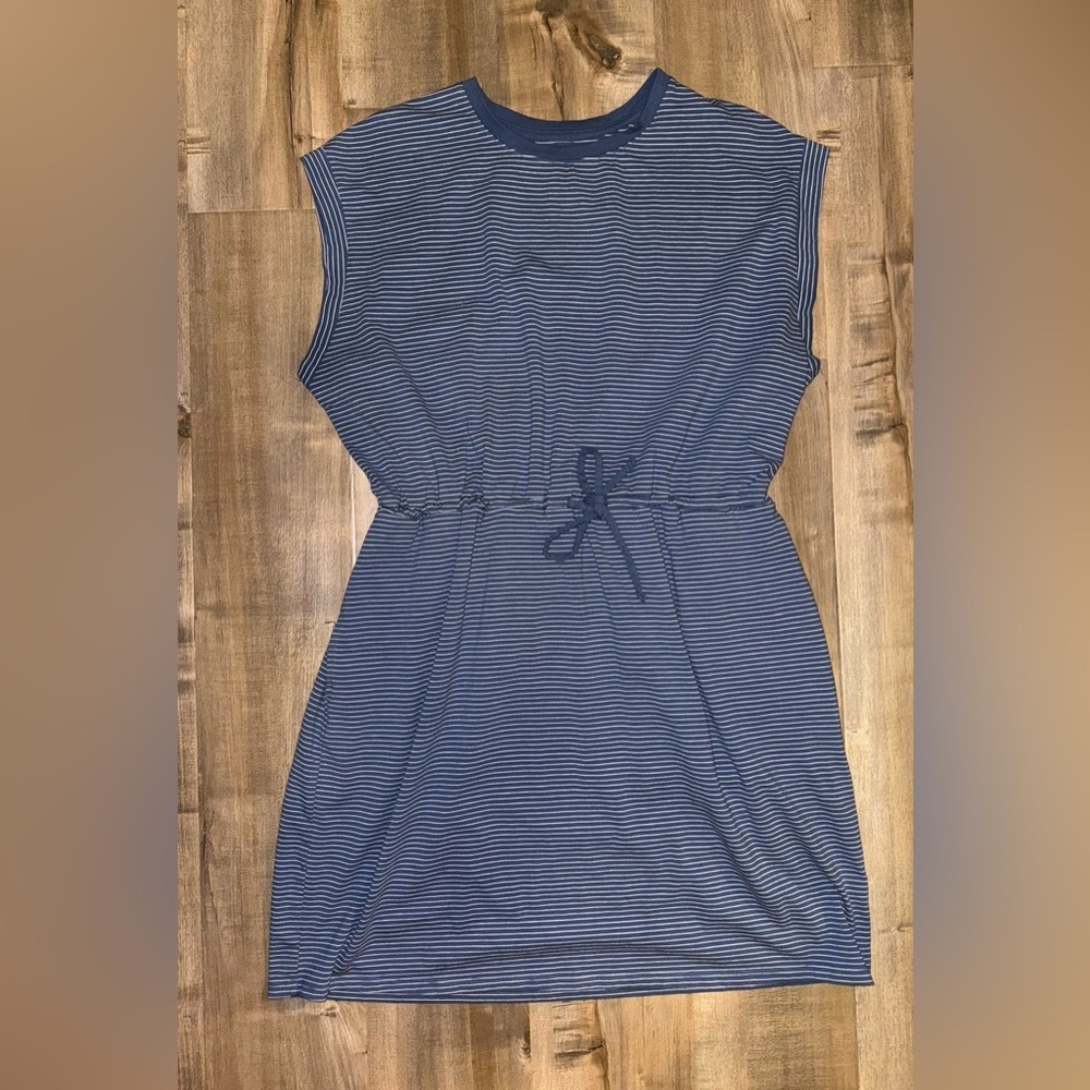 A New Day Blue Stripped Dress Size XXL